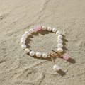 Verstellbares Damenarmband mit Perlen